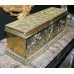 Fine 19th c. Ornately Worked Classical Brass Casket