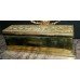 Fine 19th c. Ornately Worked Classical Brass Casket