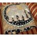 Raised Sequin & Bead Ethnic Elephant Zodiac Wall Hanging