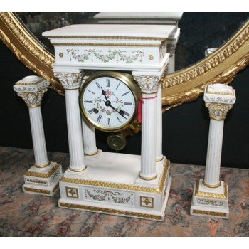 Franklin Mint Empress Josephine French Portico Garniture Clock Set