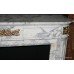 French 19th c. Statuary Marble Fireplace Surround