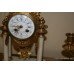 French Marble Garniture Clock Set