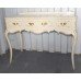 French Marie Antoinette Style Painted Cream Side Table