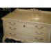 French Antique Cream Painted Lowboy Chest of Drawers