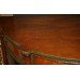 Large Walnut Demilune Commode Chest of Drawers