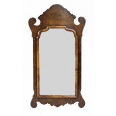 Georgian Style Walnut Wall Mirror