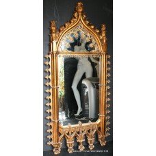 Gilt Gothic Pugin Style Mirror