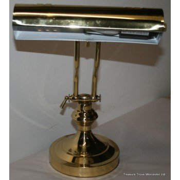 Gold Plated Desk Bankers Lamp