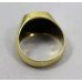 18ct Yellow Gold Signet Ring Set with Onyx