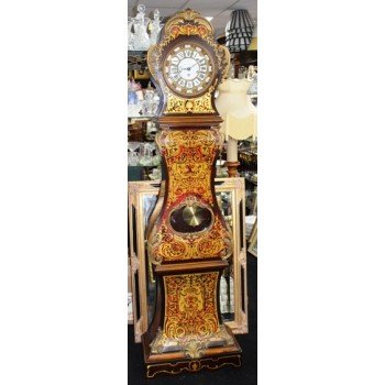 Handsome French Boulle Style Longcase Clock