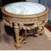 Heavily Carved Giltwood Marble Topped Centre Table