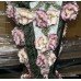 Ornate Italian Floral Ceramic Pedestal