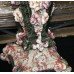 Ornate Italian Floral Ceramic Pedestal