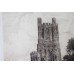 James Alphege Brewer (British) Signed Cathedral Etching Framed