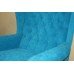 Kingfisher Blue Velvet Upholstered Armchair