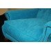 Kingfisher Blue Velvet Upholstered Armchair