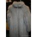 Ladies Pale Silver Fox Fur Coat