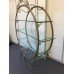 Large Bronzed Gilt Circular Form Display Shelves