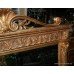 Large Carved Wood Gilt Overmantle Mirror