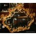 Ornate Carved Gilt Rococo Style Looking Glass Mirror