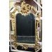 Large Handsome Carved Wood Gilt Gold Leaf Pier Glass Mirror