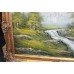 Large Landscape Painting Oil on Canvas Set in Ornate Gilt Frame