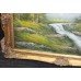 Large Landscape Painting Oil on Canvas Set in Ornate Gilt Frame