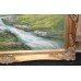 Large Landscape Painting Oil on Canvas Set in Ornate Gilt Frame