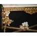 Large Marble Topped Gilt Side Table & Ornate Mirror