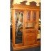 Quality Satinwood Edwardian Triple Companion Wardrobe