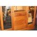 Quality Satinwood Edwardian Triple Companion Wardrobe