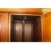 Quality Satinwood Edwardian Triple Companion Wardrobe