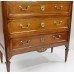 Late 19th c. Brass Galleried Marble Topped Chest of Drawers