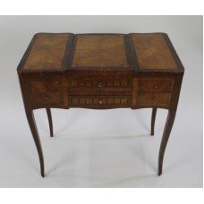 Late 19th c. Parquetry Poudreuse Vanity Table