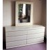 Long Marbleized Dressing Table Console Table Chest of Drawers & Mirror & Chest of Drawers