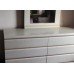 Long Marbleized Dressing Table Console Table Chest of Drawers & Mirror & Chest of Drawers