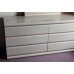 Long Marbleized Dressing Table Console Table Chest of Drawers & Mirror & Chest of Drawers