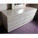 Long Marbleized Dressing Table Console Table Chest of Drawers & Mirror & Chest of Drawers