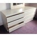 Long Marbleized Dressing Table Console Table Chest of Drawers & Mirror & Chest of Drawers