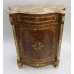 Louis XV Style Pink Marble Topped Serpentine Side Cabinet