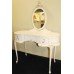 Louis XV Style Kidney Shaped Maple Dressing Table & Mirror