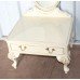 Vintage Painted Cream Louis XV Style Olympus Cheval Mirror