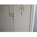 Vintage Olympus Louis XV Style Painted Cream Double Wardrobe