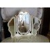 Louis XV Style Kidney Shaped Vintage Olympus Painted Cream Dressing Table