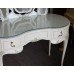 Louis XV Style Kidney Shaped Vintage Olympus Painted Cream Dressing Table