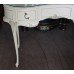 Louis XV Style Kidney Shaped Vintage Olympus Painted Cream Dressing Table