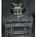 Mappin & Webb Cut Glass Silver Collar Decanter