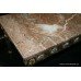 Vintage Marble Topped Coffee Table with Porcelain Panel Inserts