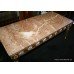 Vintage Marble Topped Coffee Table with Porcelain Panel Inserts