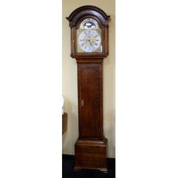 Mid 18th c. Eight Day Oak Longcase Clock by John Taylor of Manchester